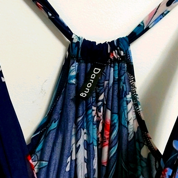 Navy Floral Maxi dress - Picture 10 of 15